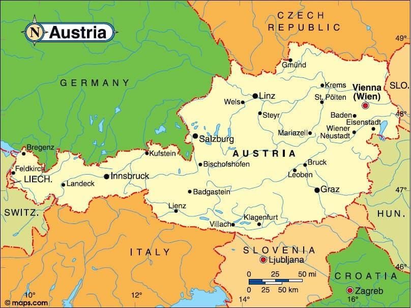 avstrija innsbruck zemljevid