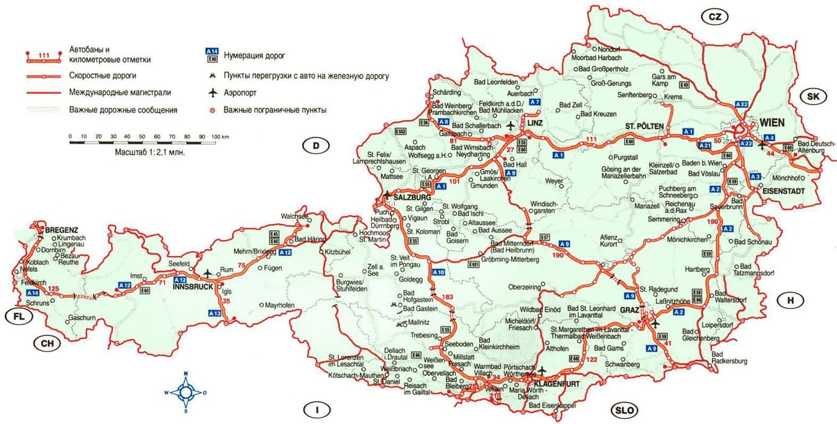 zemljevid krems, avstrija