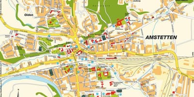 Zemljevid amstetten avstrija