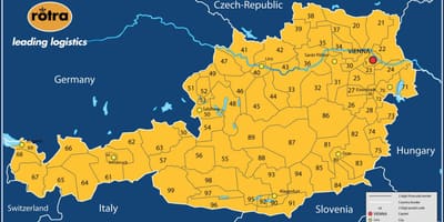 Zemljevid avstrije poštna številka 