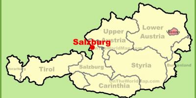 Avstrija salzburg zemljevid
