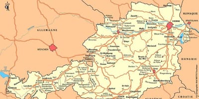 Zemljevid wien avstrija
